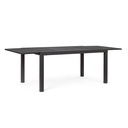 Tavolo allungabile antracite in alluminio stile classico cm 160-240x90 - Samnite