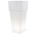 Vaso Quadrato E27  linea lounge  bianco - Samnite