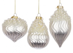 [S-B0970703] 12x Pendaglio Vt Emotions Bianco Perl Ass3