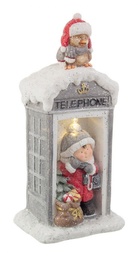 [S-B0935284] 1x Cabina Telefonica Shiver Grigio C