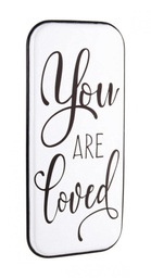 [S-B0181715] 2x Placca Metallo Loved 38X82