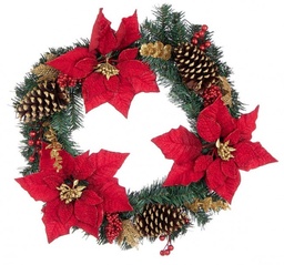 [S-B0934844] 4x Corona Josie Poinsettia Rosso D55