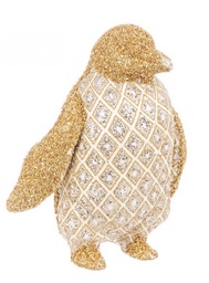 [S-B0927131] 4x Pinguino Rombi Stand Oro