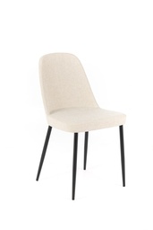 [S-OM/447/BE] Sedia elegante in tessuto di alta qualità, dimensioni 55cm x 46cm x 85cm