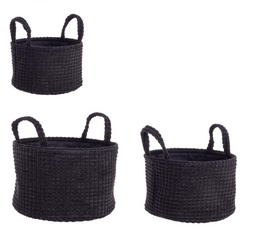 [S-B0219057] 4x Set3 Cesta 2M Nicky To Nero