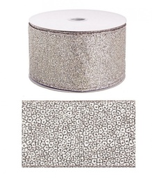 [S-B0915505] 6x Nastro Minicircoli Argento 20M