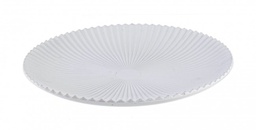 [S-B0929184] 6x Piatto Decor Evan To Bianco D40