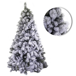 [S-V6154930000] Albero innevato verde con 781 rami - 118 cm di diametro e 180 cm di altezza