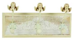 [S-V9177340000] Appendino 3 ganci angeli cm. 34x19x10