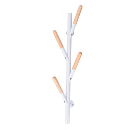 [S-V5924910000] Appendino Metallo Bianco 4 Posti 19x18x63 cm