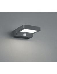 [S-TRIOR22281142] Applique LED Antracite con Sensore Movimento ad Energia Solare