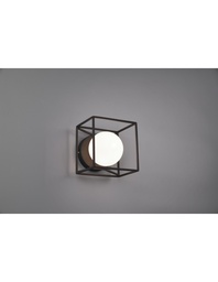 [S-TRIOR20401032] Applique-Plafoniera Gabbia 1xG9 Nero Opaco 14x14 cm Trio Lighting