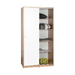 [99052] Armadio SWD4352023 tuttopiani sonoma bianco con ante scorrevoli