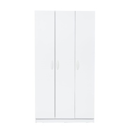 [96464] Armadio multiuso 3 ante bianco 90x45x170 cm