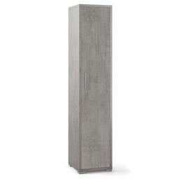 [S-ODB384CECEK] Armadio multiuso alto in legno Beton Cemento 39x41x h199 cm