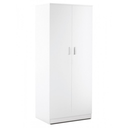 [S-O45500BIK] Armadio multiuso con due ante Bianco 77x52x h182 cm
