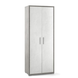 [S-ODB354CEOSK] Armadio multiuso due ante Bianco Cemento 71x41x h182 cm