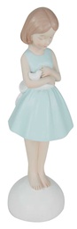 [S-V9153760000] Statuetta Bambina cm. 8,5 x 7,5 x 25