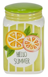 [S-V9139180000] Barattolo estivo con agrumi 12x12x19 cm