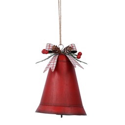 [S-V6173320000] Campana Metallo Rosso 14,5x11x9,5 cm