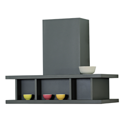 [S-ART895172] Cappa aspirante INDUSTRIAL STYLE in acciaio inox brunito cm 120