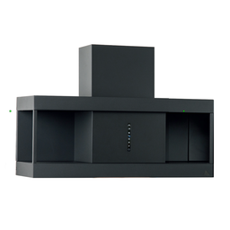 [S-ART895332] Cappa aspirante URBAN SHELF in acciaio inox brunito cm 90