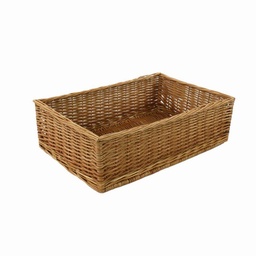 [S-V2314280000] Cesta espositore vimini dritta rettangolare 60x40x17cm