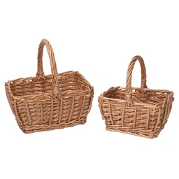 [S-V2109610000] Cestino in vimini rettangolare mini 16x12h8/18