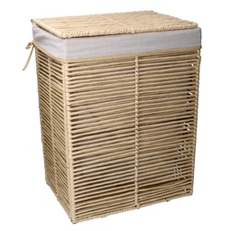 [S-V1992700000] Cestone in carta Hilary beige rettangolare pieghevole 30x40x55 cm