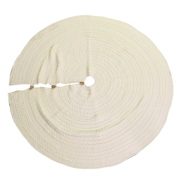 [S-V6317960000] Copribase in tessuto maglia per albero crema ø112h0,5