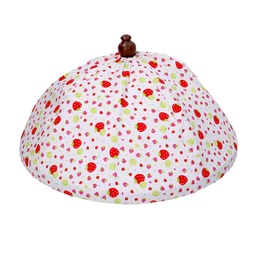 [S-V9119160000] Coprivivande in tessuto fragola Ø 40 cm h 21,5