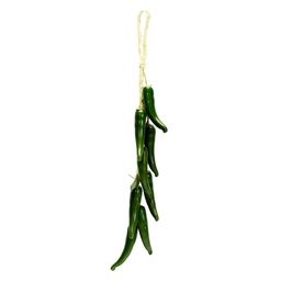 [S-V1862950000] Decorazione vegetale artificiale peperoncino intrecciato 8 pezzi cm10x50x3