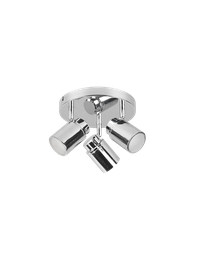 [S-TRIO880430306] Faretto Orientabile Metallo Cromo Angelo Trio Lighting - 3 Spot
