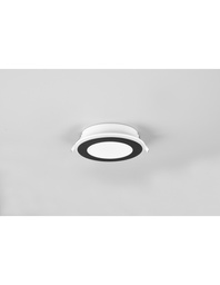 [S-TRIO652410132] Faretto da Incasso Aura Led Dimmer 10w 3000k Nero Ø14 cm Trio Lighting