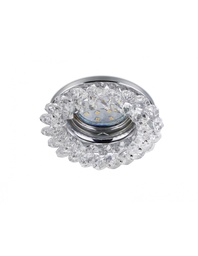 [S-TRIO651700152] Faretto da Incasso Dolomite 1xGU10 Cromo Con Kristallglas Ø9 cm Trio Lighting