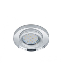 [S-TRIO652100152] Faretto da Incasso Rotondo Kristallglas Pirin GU10 Cromo Trio Lighting