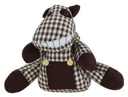 [S-V9132490000] Fermaporta in tessuto a forma di cane - 29 x 23 x 24 cm