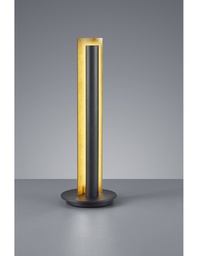 [S-TRIO574410179] Lampada da Tavolo Moderna LED Texel H47 cm Nero e Oro