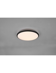 [S-TRIOR67021132] Lampada Rotonda Soffitto Parete Moderna Led Dimmer Limbus Nero Trio Lighting