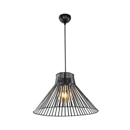 [S-FZ97665] Lampada a sospensione Panama MDL4135 filo metallico nero