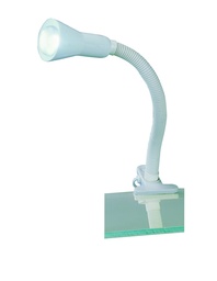 [S-TRIO5028010-01] Lampada da Scrivania Flexo Bianco 1xE14 Con Pinza Trio Lighting