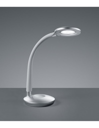 [S-TRIOR52721187] Lampada da Scrivania Led 3W Cobra Titanio H32 cm