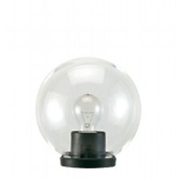 [S-SOV406/06] Lampada da esterno in termoplastico con sfera chiara in PMMA Ø 20cm nero
