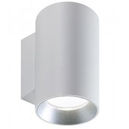 [S-SOV98463/02] Lampada da Parete in Alluminio Pressofuso, Diffusori in Vetro Trasparente, 20W, 2120 Lumen, Luce Calda Bianco