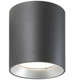 [S-SOV98468/16] Lampada da soffitto in alluminio pressofuso con diffusore in vetro trasparente - 40W, 4240 lumen