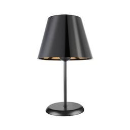 [S-FZ95860] Lampada da tavolo Verda ASZ1212 in metallo e paralume tessuto nero