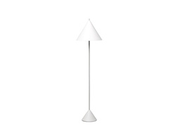 [S-LA/110/BI] Lampada da terra elegante in metallo bianco, dimensioni 40x40x156 cm