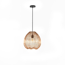 [S-LA/152/OR] Lampadario moderno in metallo ottone lucido, 35cm x 35cm x 150cm