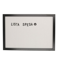 [S-V4612450000] Lavagna rettangolare in legno con cornice nera cm33x47x2