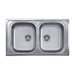 [94158] Lavello 86x50 2 vasche SAXT322